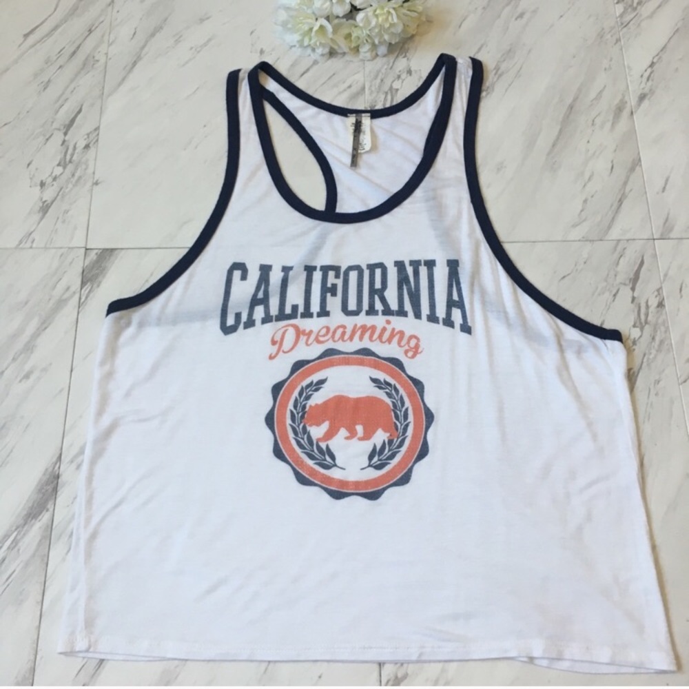 “California Dreaming” Graphic Racerback Tank